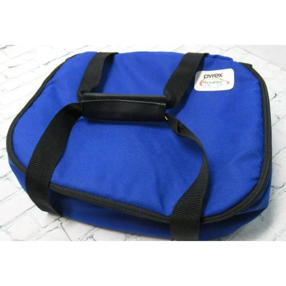Pyrex Portables Insulated Carry Case Handles Blue 13x9x3 CASE and HOT PACK ONLY - Picture 1 of 6